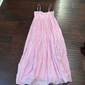 Saylor pink long maxi dress Xs